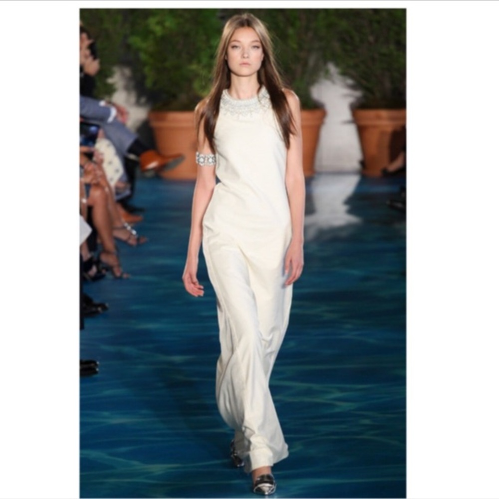 Tory Burch Julia Embellished Maxi Dress